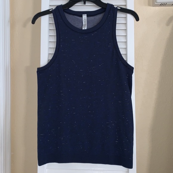 Lululemon Swiftly Relaxed Tank Cosmic Shift Hyper Blue / Black Size 4 - Picture 3 of 14
